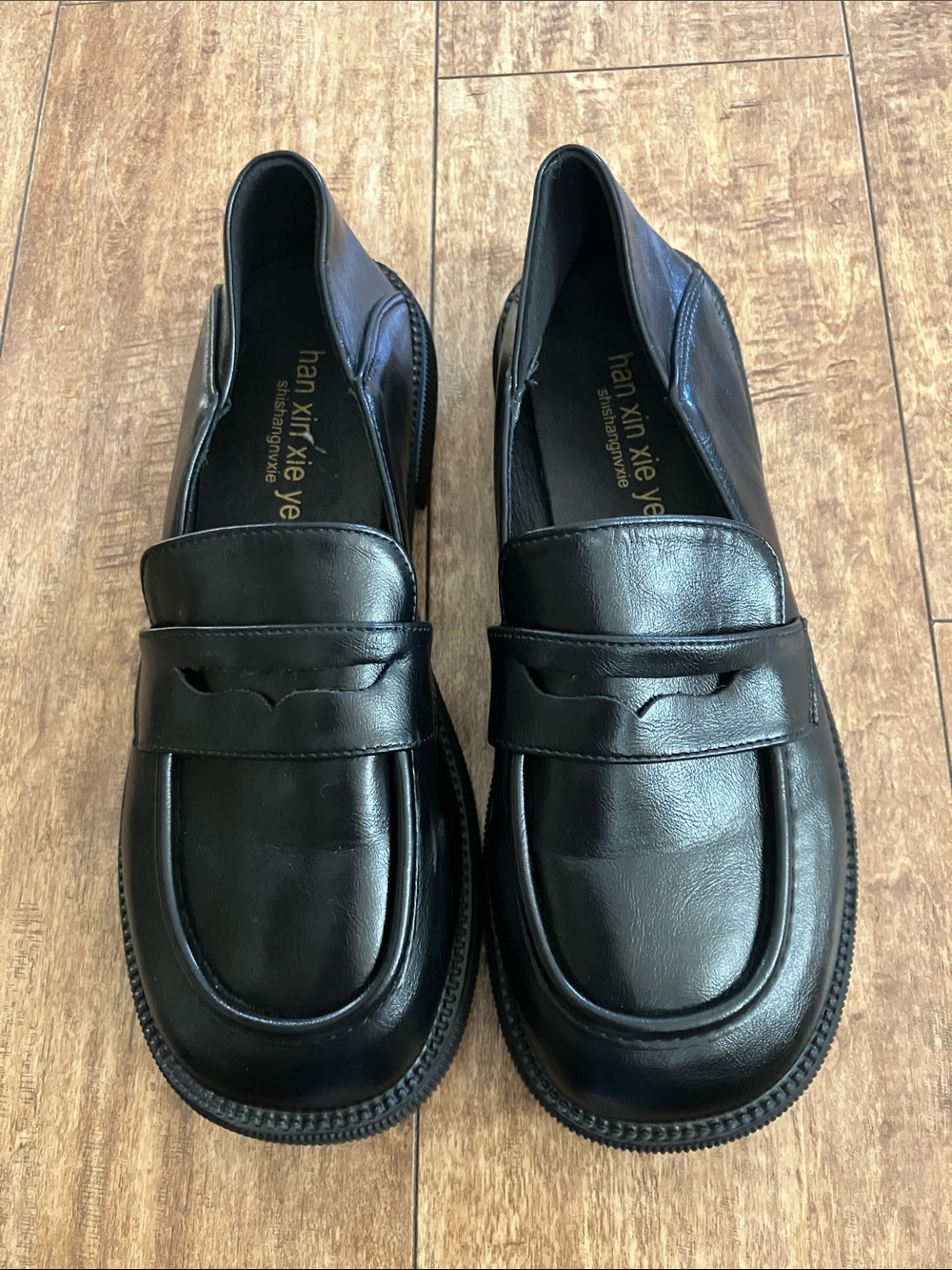 Y2k Women’s Black Leather Penny Loafers